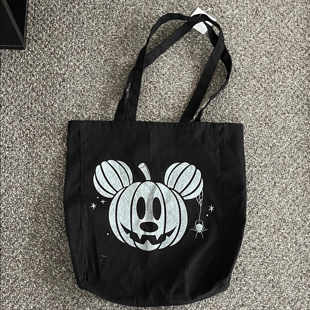 Ae American Eagle Mickey Mouse Graphic Halloween Pumpkin Tote